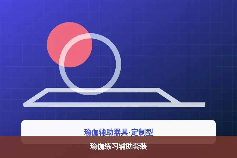 瑜伽练习辅助套装应用示意图
